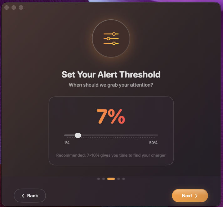 Welcome onboarding screen